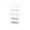 Portable Wood Shelf Storage Organize Multipurpose Storage Rack Open Shelf