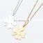 Birthday Friendship Jewelry Lucky Charm Pendant Gold Four Leaf Clover Necklace