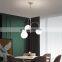 Classic Modern Indoor Decorative LED Pendant Light White Glass Lamp Shade Gold Bedroom Chandelier