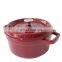 Wholesale Enamel Coating Cast Iron Dutch Oven Steamer Pot Pan Cooking Enamel Cookware