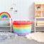 Rainbow Cotton Laundry Basket Large Hamper With Lid Wholesale
