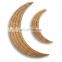 Vintage Set 2 Rattan Moons Wall Hanging Wall Art for Kid's Room Decoration Wholesale Vietnam Supplier