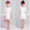 Girls Dress Girls short sleeved lace openwork Skirt Girls Party Dresses