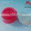 15/30/50g red oval acrylic jars with silver cap, empty cosmetic acrylic container