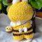 LABUBU CROCHET CLOTHING ACCESSORIES BEE