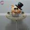 metal decorative cows bite flower for outdoor decoration