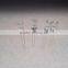Through hole 5mm concave LED Diode 7lm - 8lm