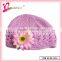 Charming beanie hat knitting pattern,soft baby hat beanie hat with flower