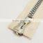 5# special zipper from China zipper factory with sivler plastic teeth