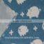 blue bottom pig pattern jacquard fabric for curtain