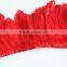 Red Goose Feather Trimming Ribbon Plumes For Dance Costumes