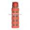 480ml 700ml fancy water glass bottle with silicone sleeve;glass water bottle