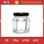 Food use 1.5oz mini hexagon glass jar for home