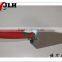 Bricklaying trowel with rubber hand