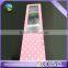 cheaper small rectangle pink dot pvc plastic ruler bookmark slim loupe sheet