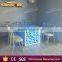 luxury led dining table , colored light wooden wedding banquet table