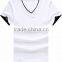 China Clothes Factory 100% Cotton T Shirts Man Woman Promotion Custom Design V Neck Tee Shirts