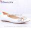 Wedding shoes white flower ladies flat shoes casual wear shoes