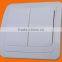 European style flush mounting two gang one way wall switch (F2002)