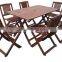 Meranti Outdoor / Garden Furniture Set - Table + 6 chair