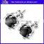 Wholesale Jewelry Black Stone 925 Sterling Silver Earring For The Boys