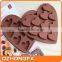 Heart shape chocolate candy mold, chocolate mold try, silicone chocolate mould