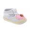 Guangzhou manufacturers Mens white cotton flower soft bottom slip Baby Toddler shoes on behalf of a HS704