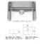 stainless steel kitchen rectangular sink