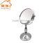 Chrome plated standing makeup mirror magnifying 5x