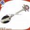 cutom logo design metal craft souvenir zinc alloy spoon with enamel