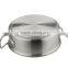 Rust-resistance commercial 304 stainless steel steam pot with double-ply bottom 15QT for hotel restaurant