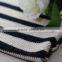 Custom Fabric Cotton Jersey Knit Black White Stripe Fabric Knit Fabric Cotton
