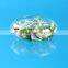 Clear disposable salad bowl with seperated cover
