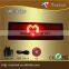 Multi function red color scrolling name led badge control by PC software and buttons