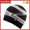 A-628 Men Hand Knitted Fleece Pom Beanie Chunky Fleece Winter Pom Hat Men Wool Fleece Lined Beanie