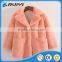 lamb fur lining faux fur winter girl clothing.man-made fur coat