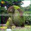 Garden decoration artificial cartoon topiary animals grass animal plastic artificial grass topiary animal