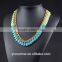 New Fashion Bohemia Multilayer Bronze Turquoise Tassel Pendant Charm Necklace