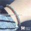 Manual Customized 925 Six Corner Sterling Silver Bracelet Jewelry