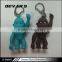Low price professional plastic smart robot shaped keychain with lighter