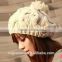 2016 Fashion Knit Hat With Flower