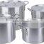 Stock pots Aluminum industrial cooking pot cooking sets with iron handle