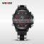 WEIDE stop watch WH5202 stainless steel back water resistant watch chronograph watch mens