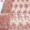 African Nigeria peach lace material french/sequin lace fabric/lace fabric new sample