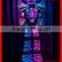 Tron Dance Stilt Walker's LED costumes, 2.4G Wireless DMX512 controlled Tron dance LED costumes