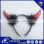 Wholesale Price Ox Horn Hair Band Halloween Devil Headband for party accessories Halloween Decoration Party Headband