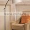 1024-18 matte bronze pole and near the shade Paired with a light tan shade Bronze Down bridge Floor Lamp