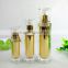 cosmetic gold plastic bottle