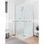 aluminium profile frameless square balcony fiberglass bathroom enclosure with side panel