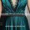 New product cheap price emerald green evening dress for women